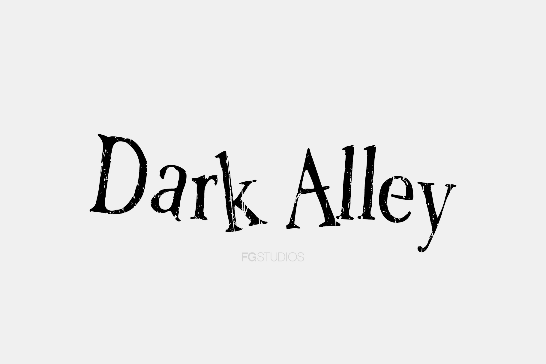 Dark Alley Pro Font